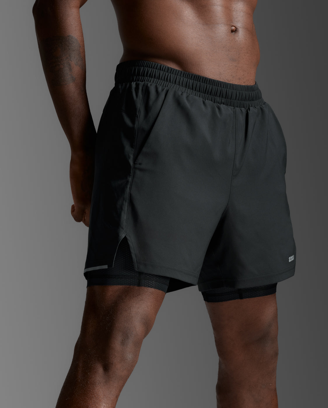 Double Mesh Short ブラック　L 7
