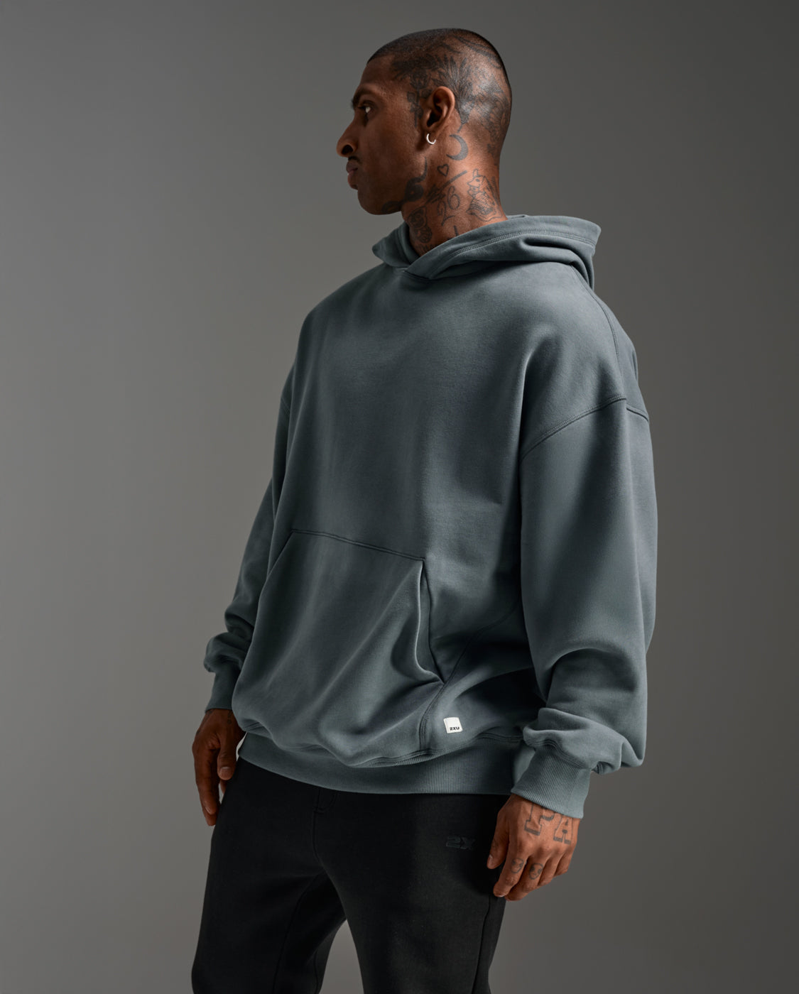 冬ギフト セ EZ Unisex Oversized 2XU – Hoodie Cotton Organic トップス
