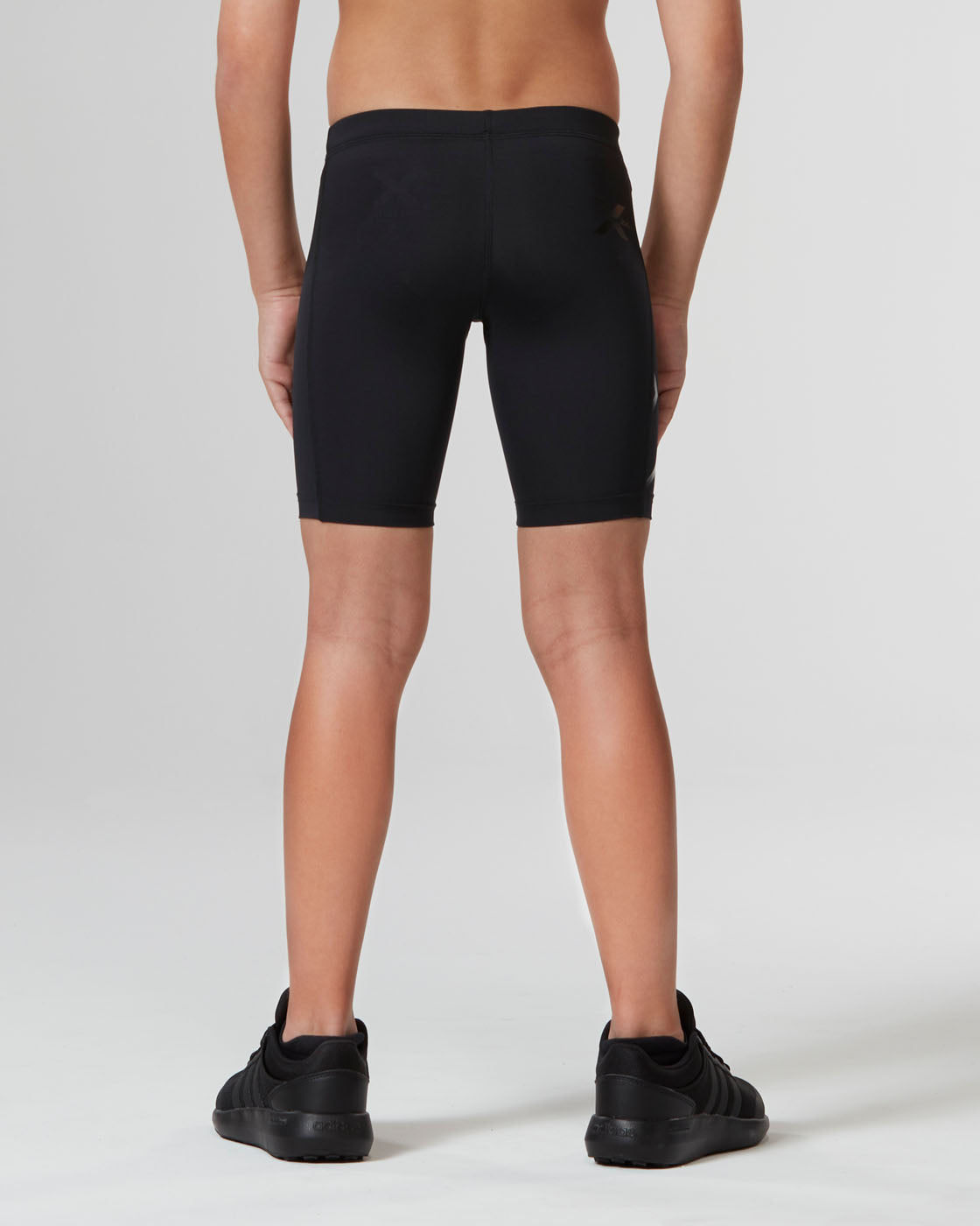 Black Core Boys Compression Shorts | Workout and Running | 2XU