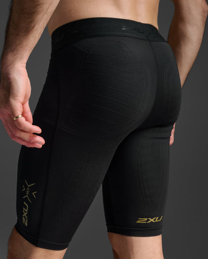 Black Force Compression Shorts | Workout and Running | 2XU