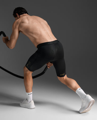 Black Force Compression Shorts | Workout and Running | 2XU