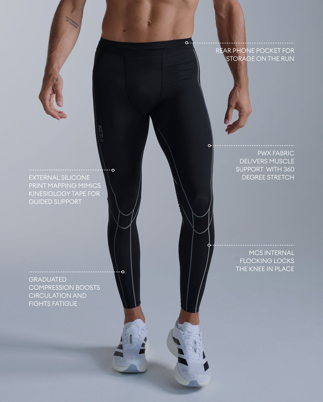 Mens Compression Tights & Leggings - Running & Recovery | 2XU
