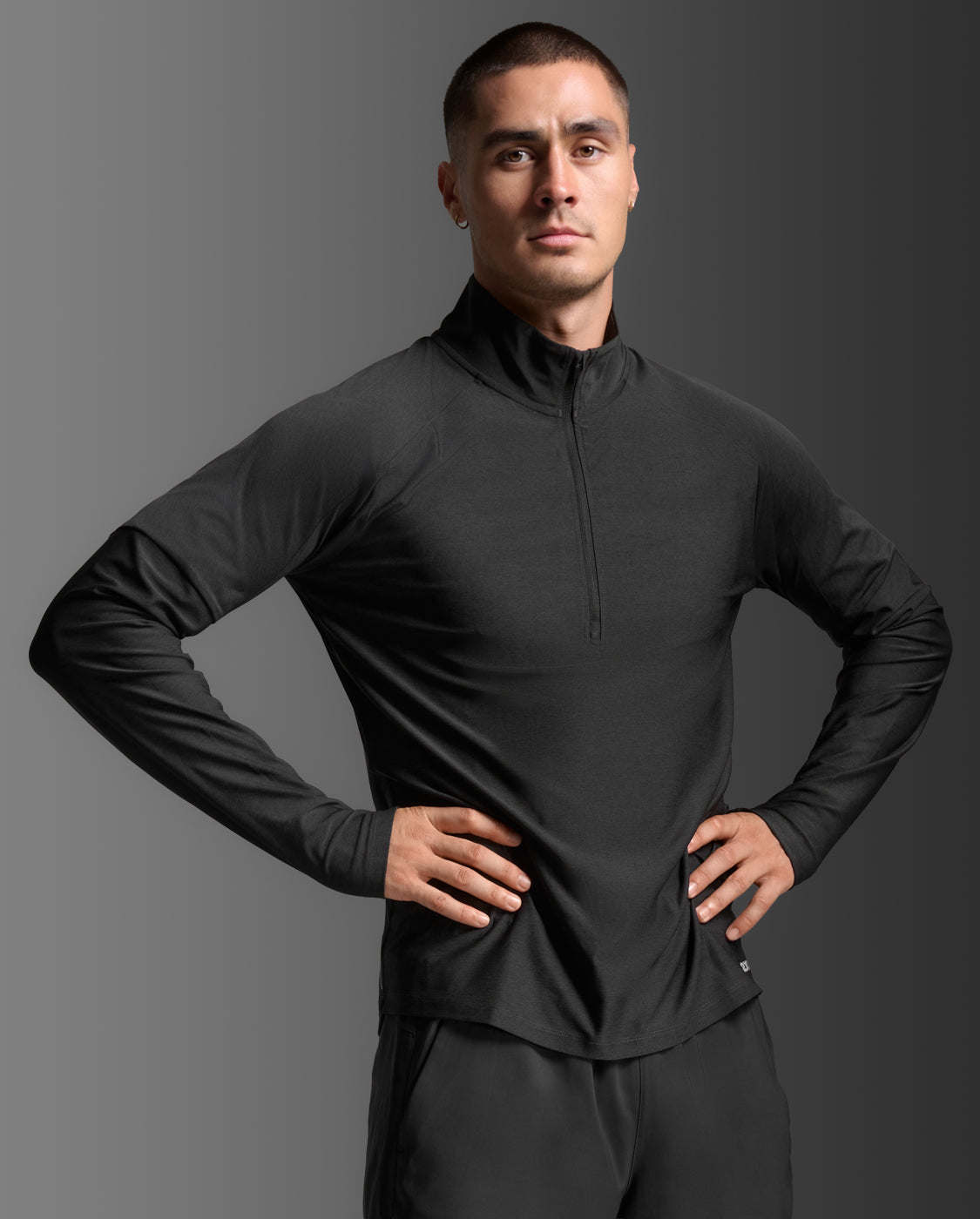 2XU ハーフジップ シャツ SHEIK YERBOUTI｜モヘアブレンドハーフジップシャツ