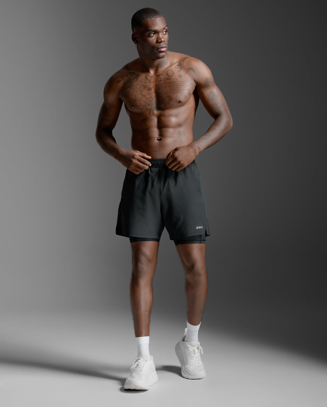 Black Aero Mesh 2-in-1 5 Inch Short | Workout and Running | 2XU