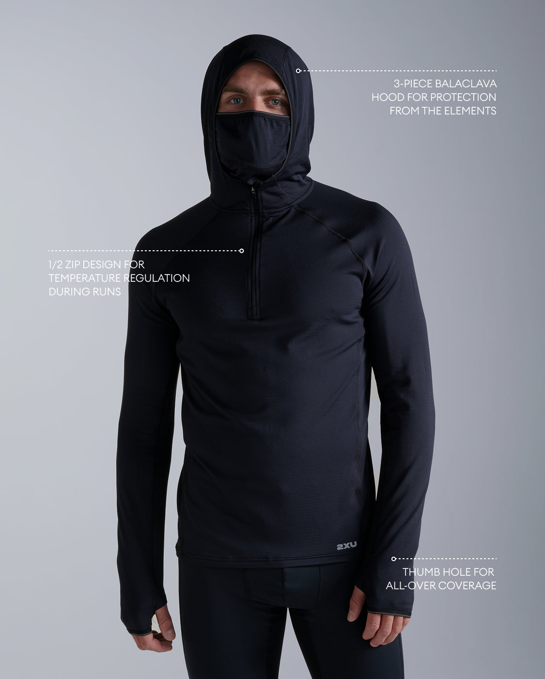 Ignition Grid 1/2 Zip Hoodie – 2XU