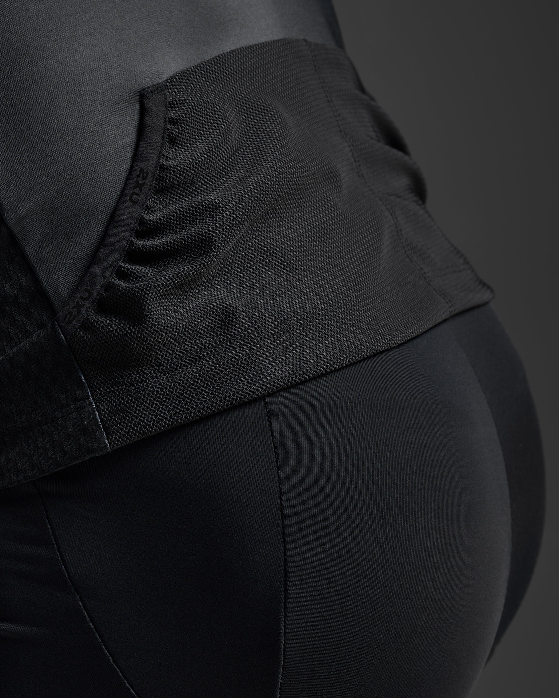 トップス HALEO mesh deep cut tt all black Women's L/S Top with Mesh in Black | Danton by Michael Lauren