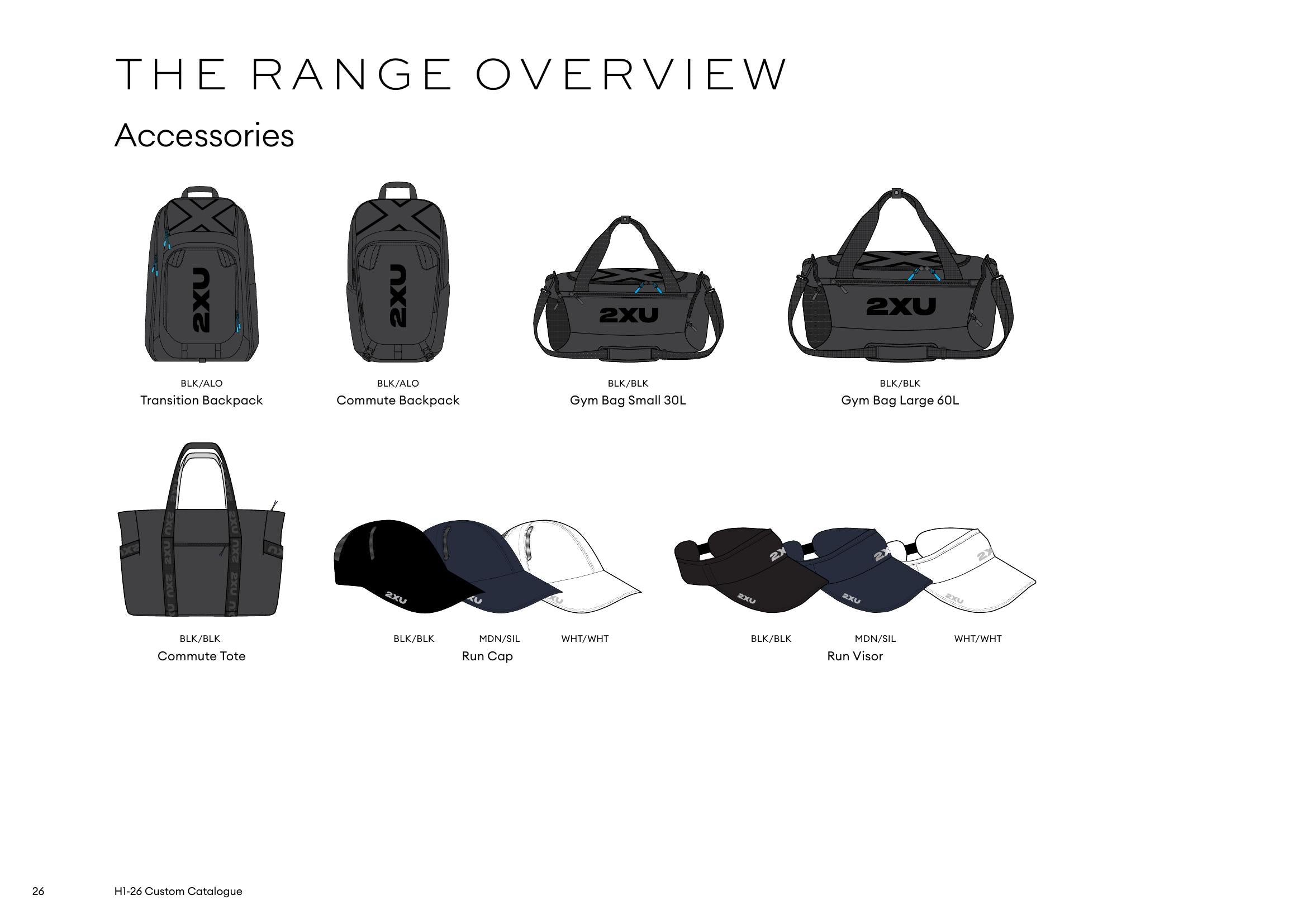2XU Custom Accessories Range