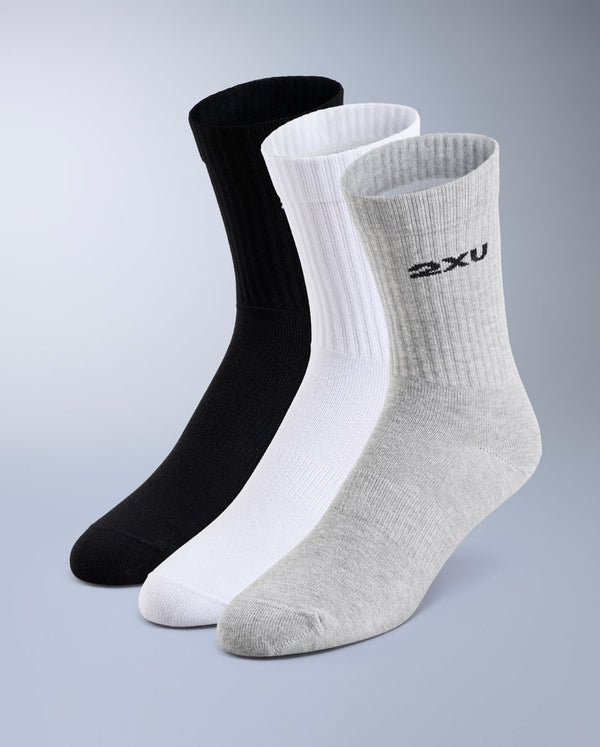 Cotton Crew Socks 3 Pack