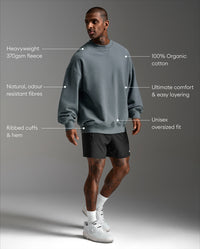Unisex EZ Oversized Organic Cotton Crew