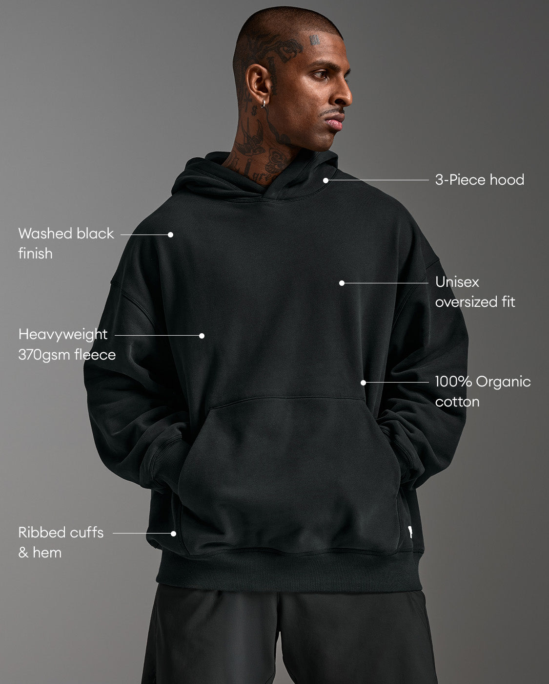 EZ Oversized Organic Cotton Hoodie – 2XU