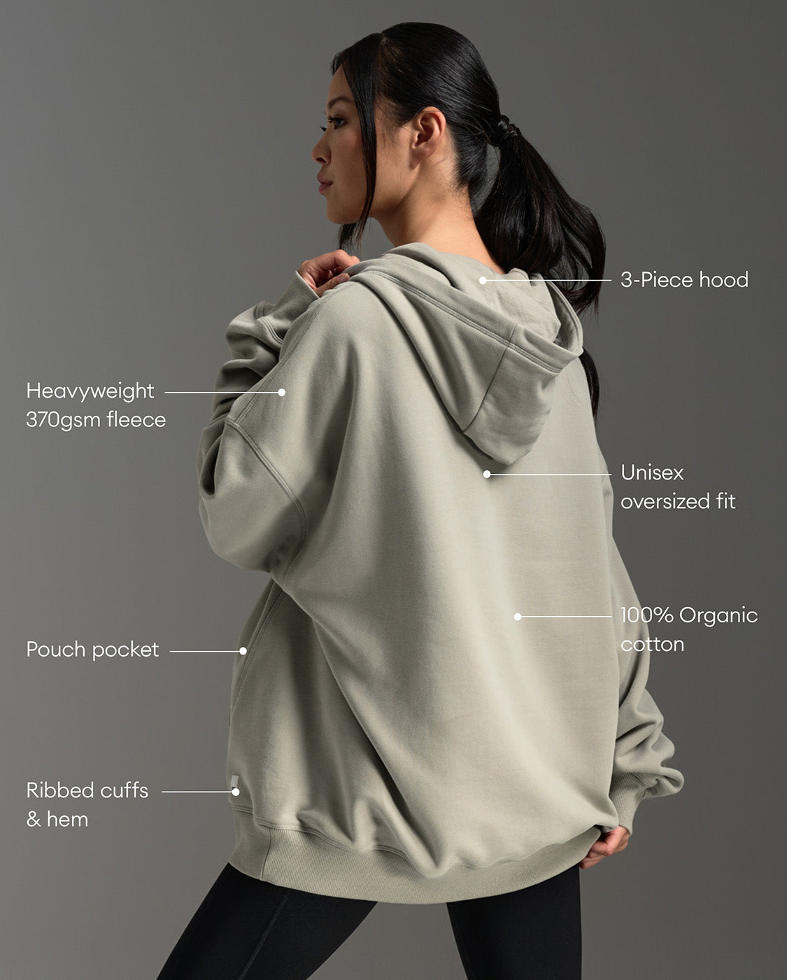 Unisex EZ Oversized Organic Cotton Hoodie