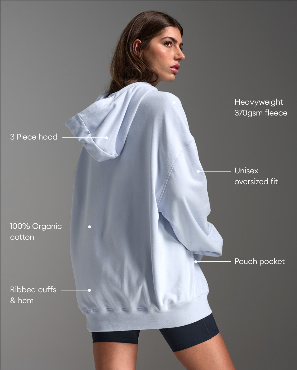 Unisex EZ Oversized Organic Cotton Hoodie