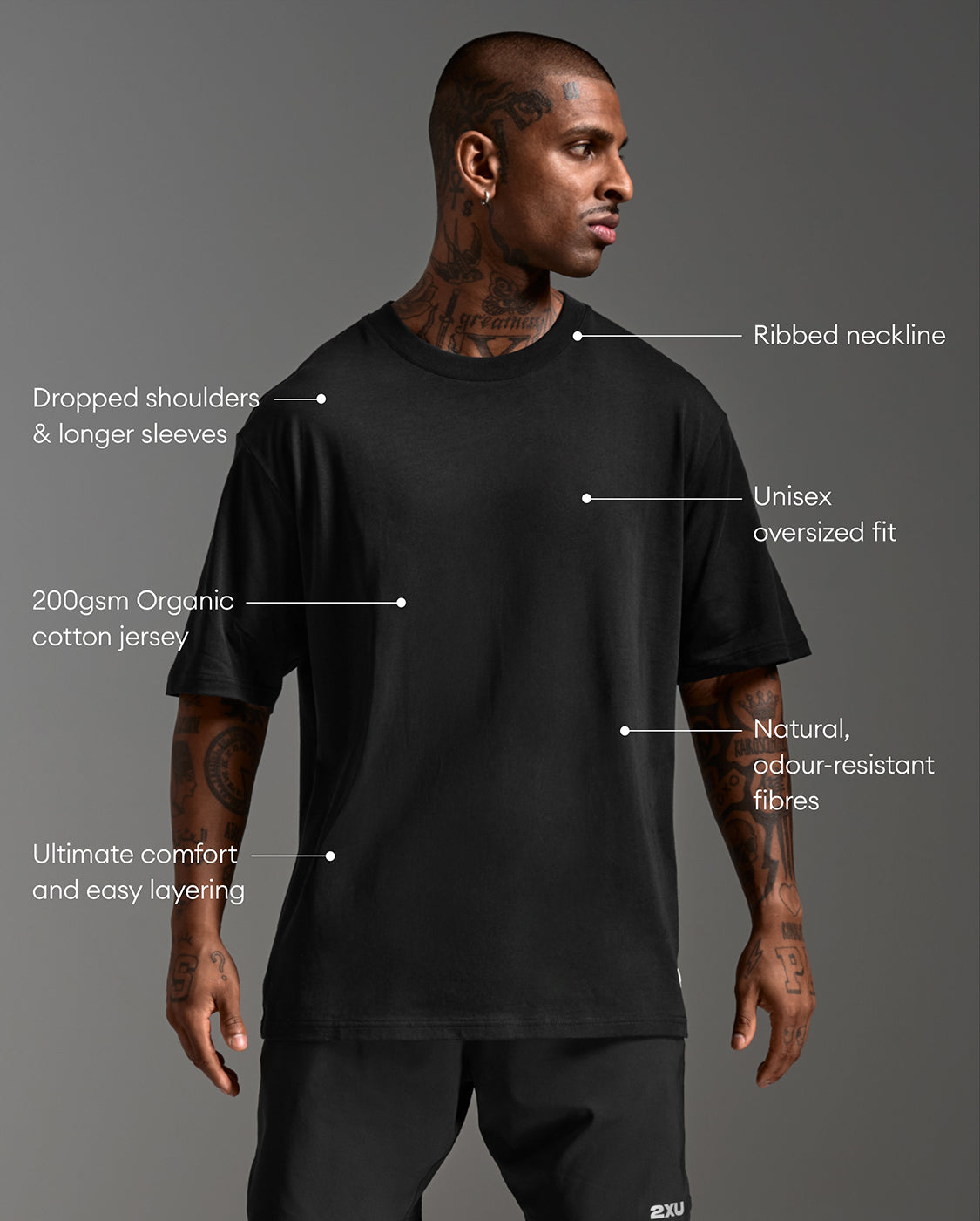 EZ Oversized Organic Cotton Tee – 2XU