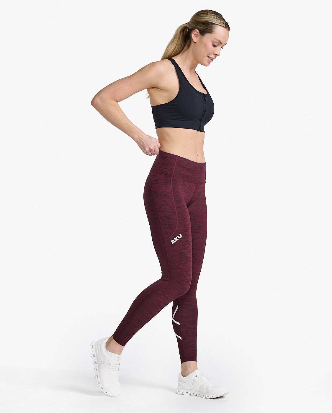 Women's 2XU Mid-Rise Compression Tights Baselayer
