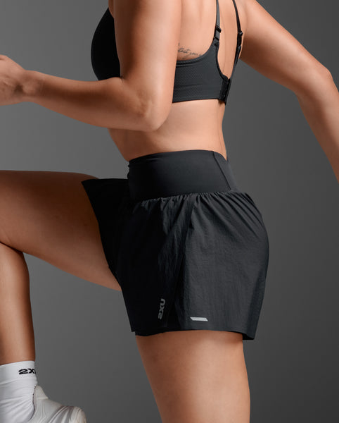 rurumu: レースキュロット shirring fril shorts CRZ YOGA Women's Running High Waisted Dolphin Shorts 3