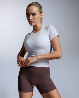 Fluid Modal Ribbed Crop Tee