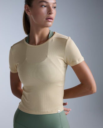 Fluid Modal Ribbed Crop Tee