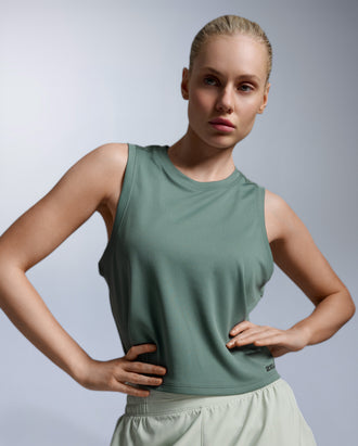 Aero Mesh Crop Tank