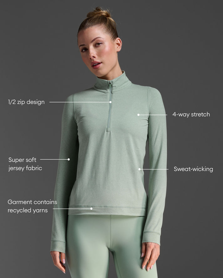 Flex 1/2 Zip Long Sleeve