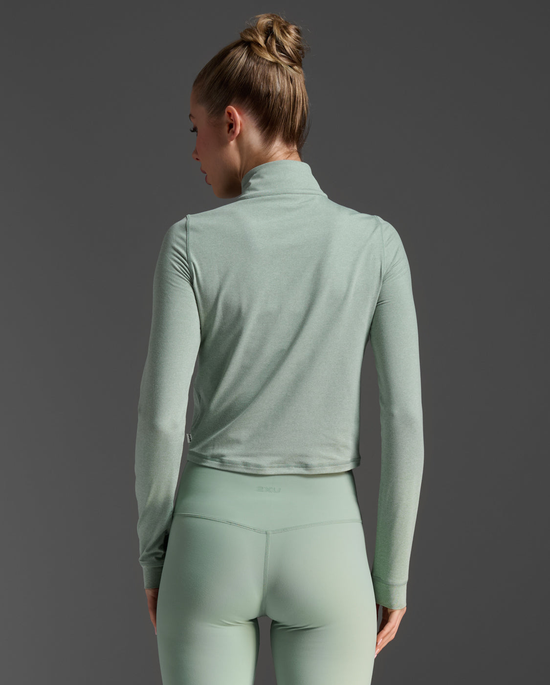 Flex Crop 1/2 Zip Long Sleeve