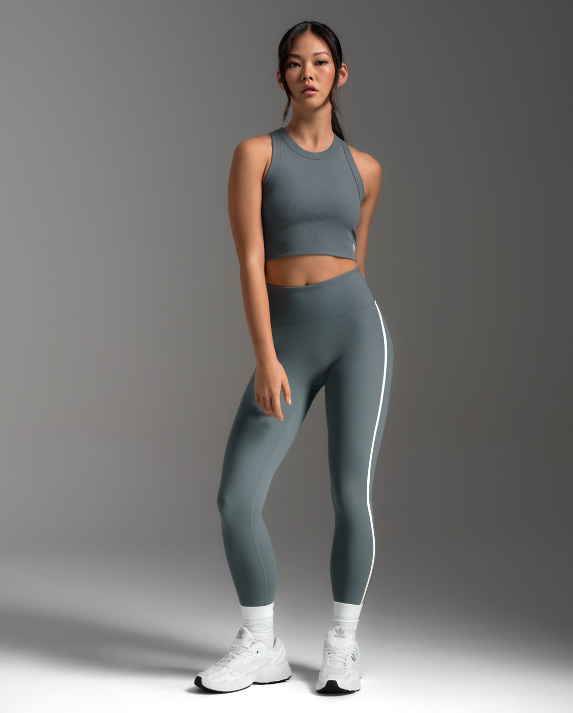 Fluid Tencel Ribbed Crop Tank