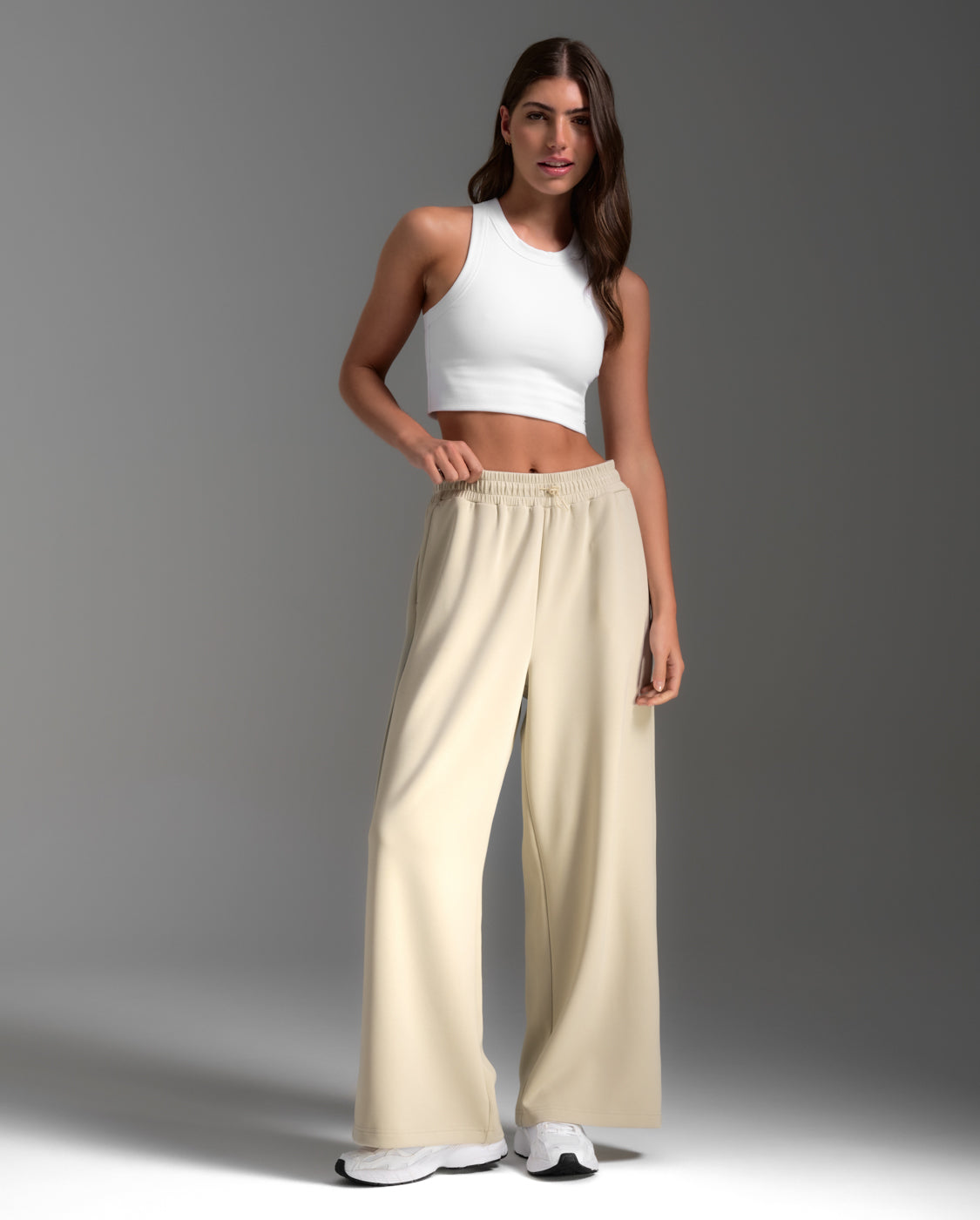 Fluid Tencel Ribbed Crop Tank