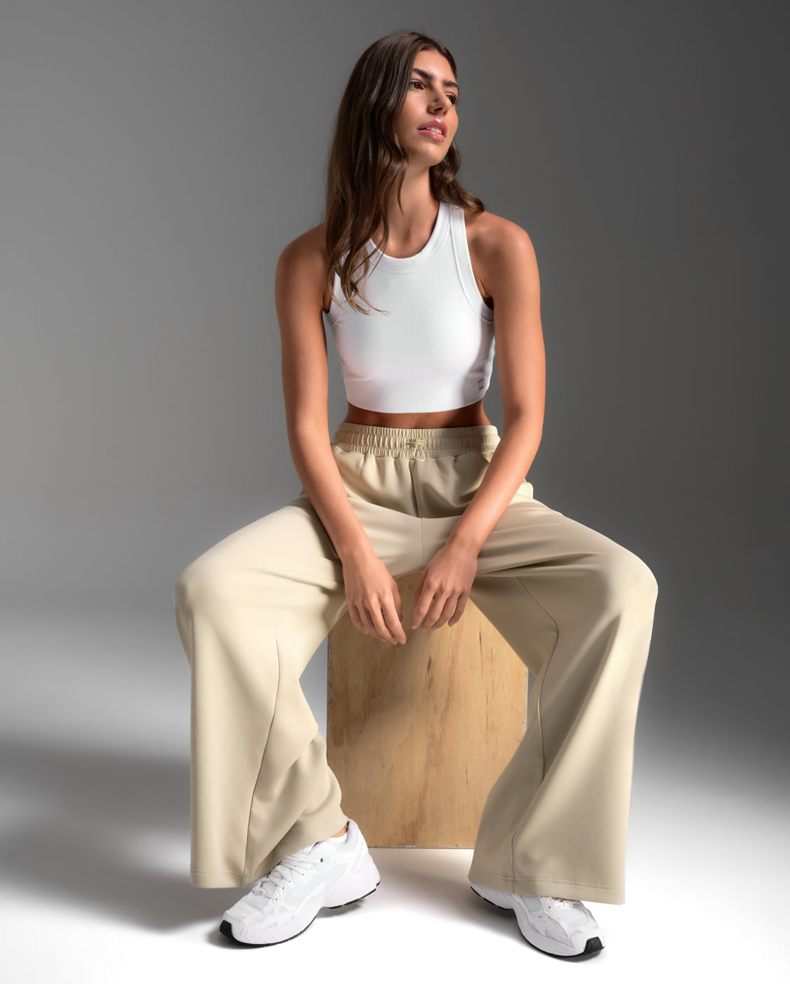 Fluid Tencel Ribbed Crop Tank
