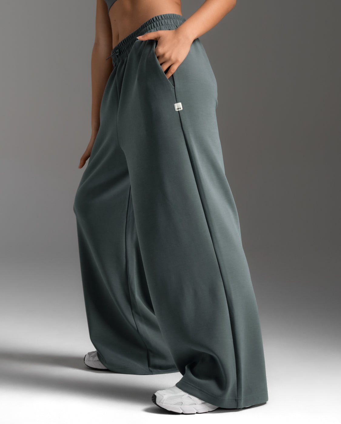 Wonderluxe Sand Washed Wide Leg Pants