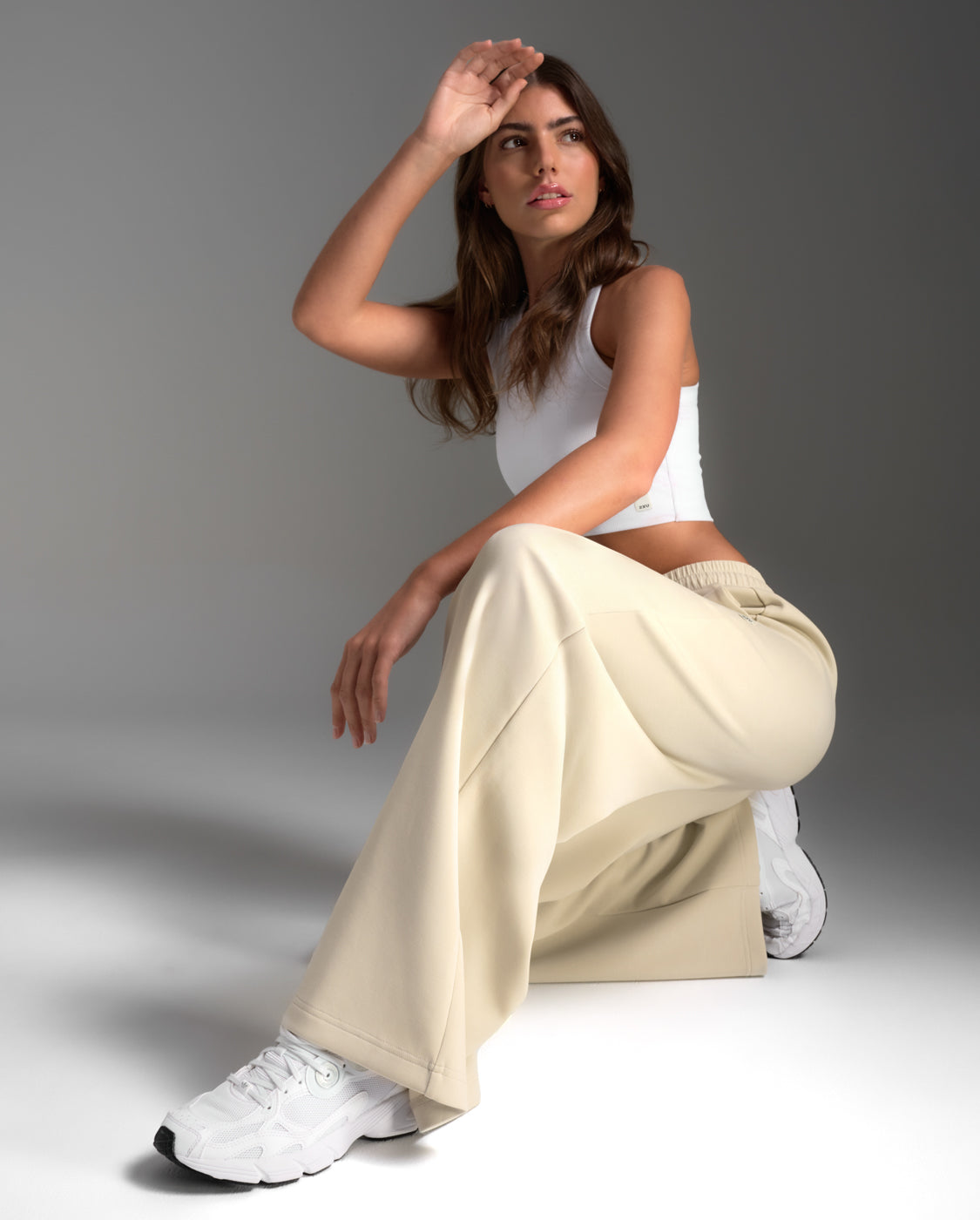 Wonderluxe Sand Washed Wide Leg Pants