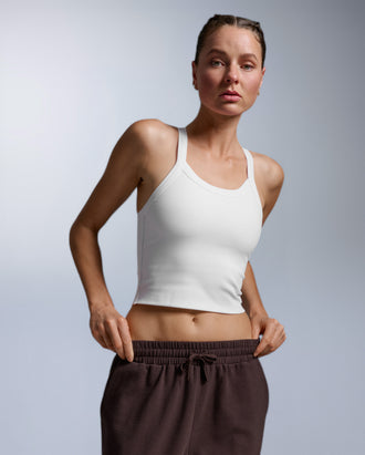 XXS Fluid Tencel Ribbed Crop Singlet