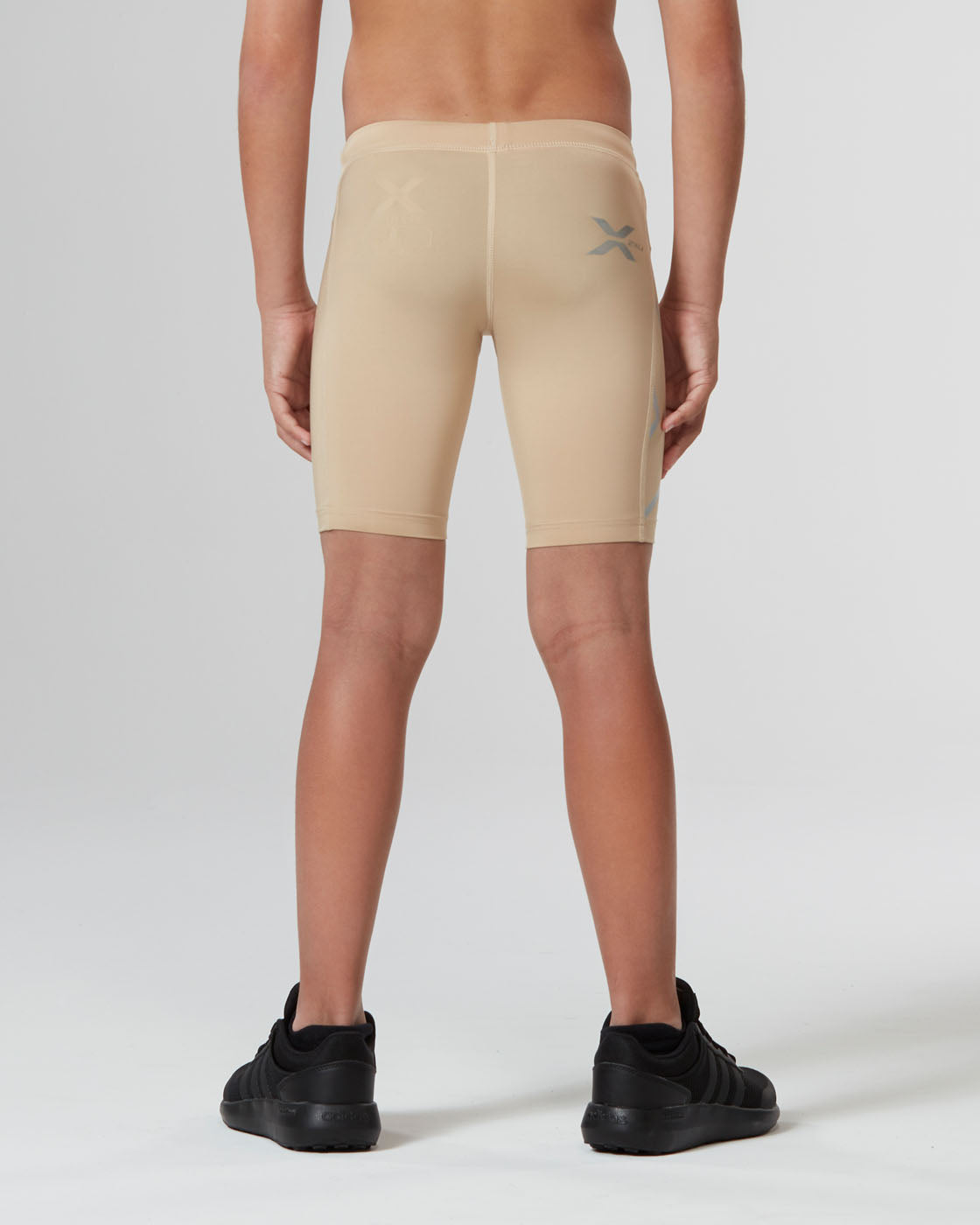 Core Boys Compression Shorts, Beige/Beige