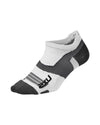 Vectr Ultralight No Show Compression Socks - White/Grey
