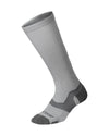 Vectr Merino Light Cushion Full Length Compression Socks - Grey/Grey